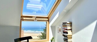 En la Playa de Merón. Frente al mar