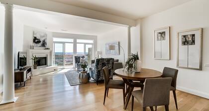 Provides stunning view of downtown Cincinnati