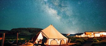 You have spectacular views of the La Sal Mountains.