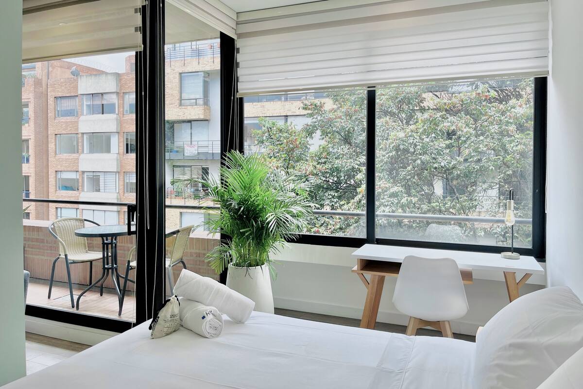 สตูดิโอ (506) | 1 ห้องนอน, เครื่องนอนระดับพรีเมียม, ห้องพักตกแต่งอย่างมีเอกลักษณ์