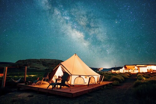 Off-Grid Stargazer Tent for Luxury Camping near Canyonlands