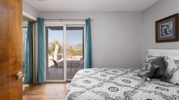 1 bedroom, iron/ironing board, travel crib, free WiFi