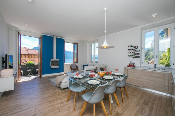 Appartamento familiare, camere multiple, 2 bagni (Casa Maria Menaggio) | Sala da pranzo