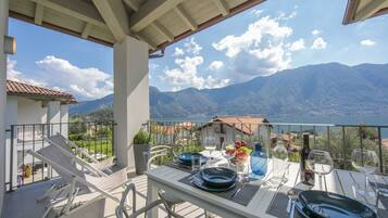 Apartemen Keluarga, 2 kamar tidur, tepi gunung (Sant' Agata Bellavista) | Tempat makan outdoor