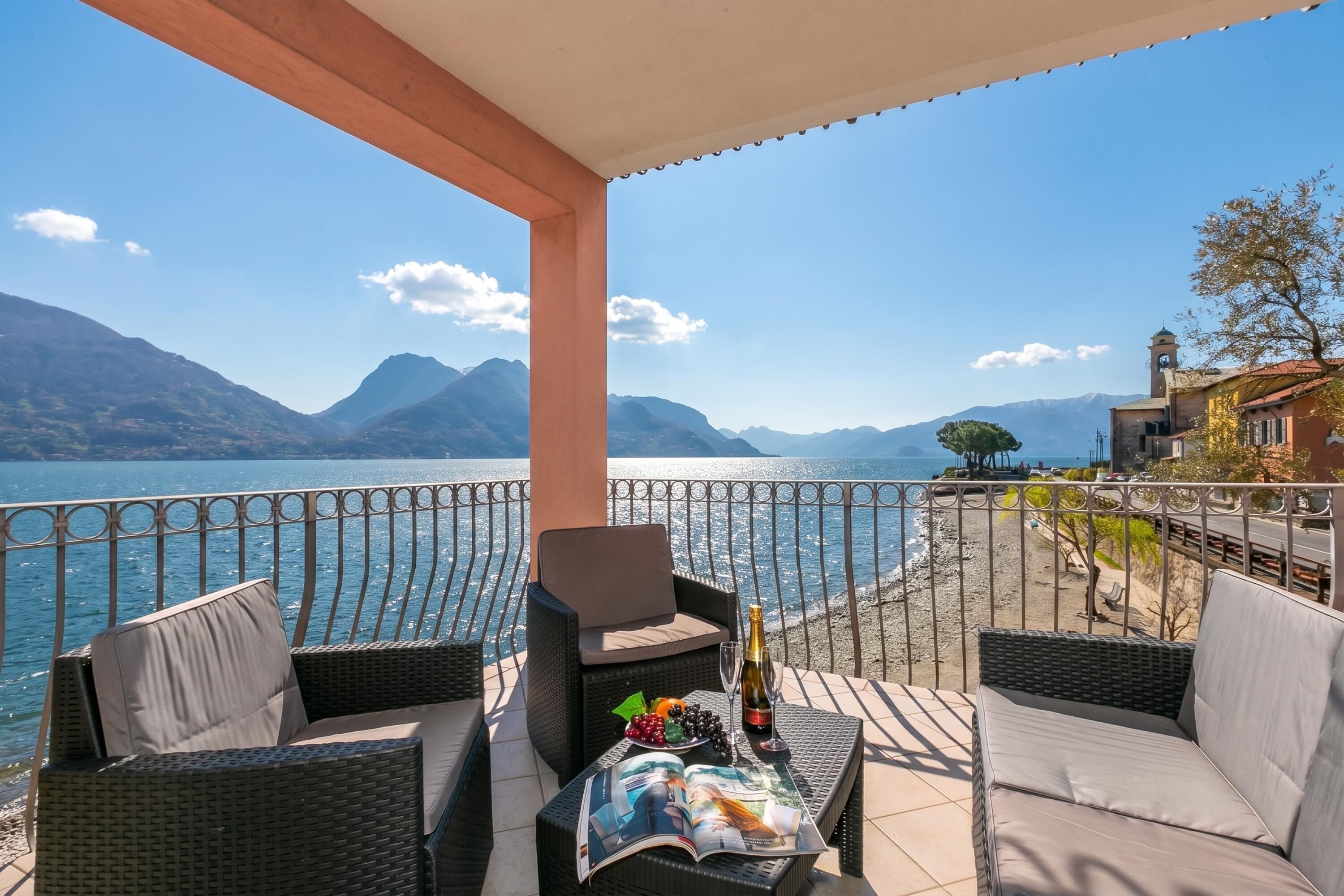 Family Apartment, 1 Bedroom, Microwave, Lakeside (Garibaldi Lake View 3) | Terrace/patio