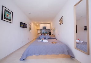 Honeymoon-Studio, Bergblick, Seeseite (Colonno Fronte Lago) | Bettwäsche