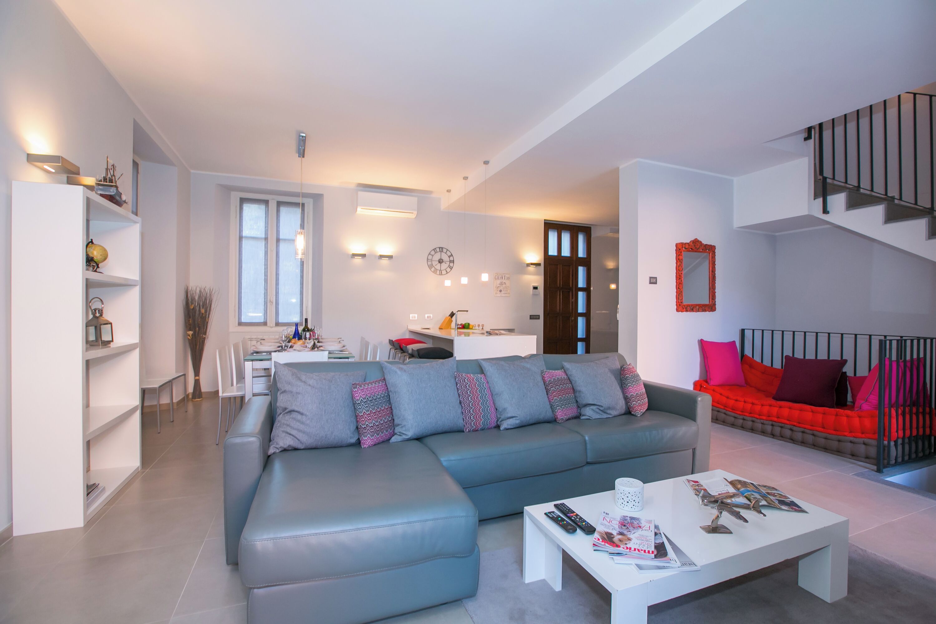 家庭別墅, 多間臥室 (Villa Lucia Laglio) | 起居區 | 21-吋平面電視、數位頻道、電視、音響