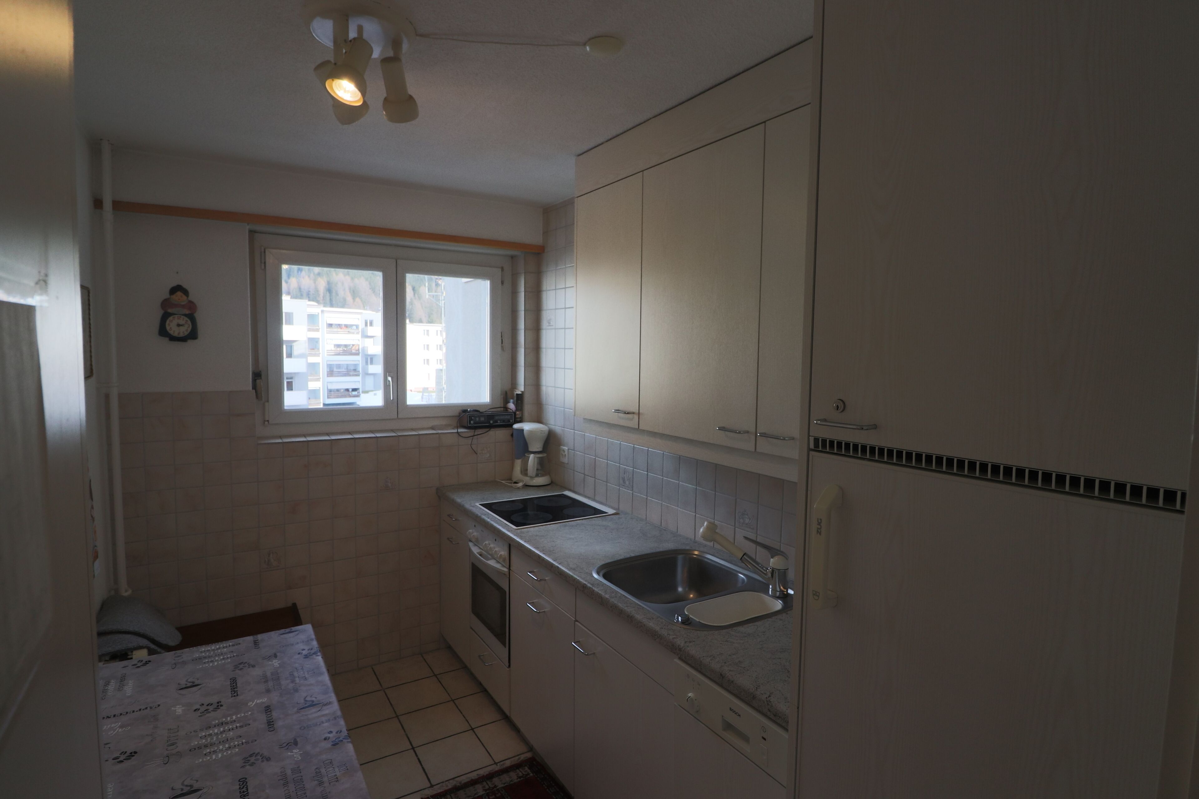 Apartment (Casa Bünda; Cleaning Fee 80 CHF) | Private kitchen | Fridge, oven, stovetop, electric kettle
