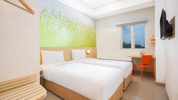 Zest Twin Room | Premium bedding, in-room safe, desk, free WiFi
