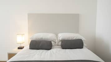 2 Bedroom Apartment | Hypo-allergenic bedding, desk, laptop workspace, blackout curtains