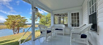 Private riverfront home with tidal dock, Annisquam Singing Pines