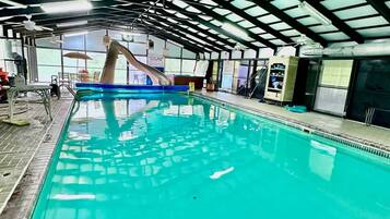 Indoor pool, a heated pool