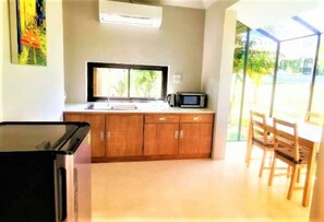 Villa 1 Bedroom with Mountain View | Private kitchenette | Full-sized fridge, microwave, coffee/tea maker, electric kettle