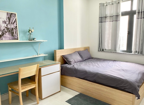 Departamento, 1 habitación (Color) | Caja de seguridad en la habitación y escritorio