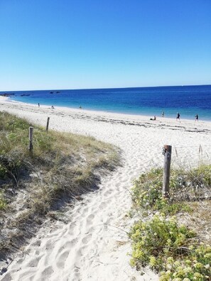 Beach nearby, sun-loungers