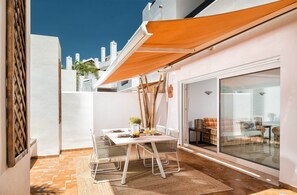 Outdoor dining - RDR206 - Apt. Palm Beach (Los Monteros) (Marbella)