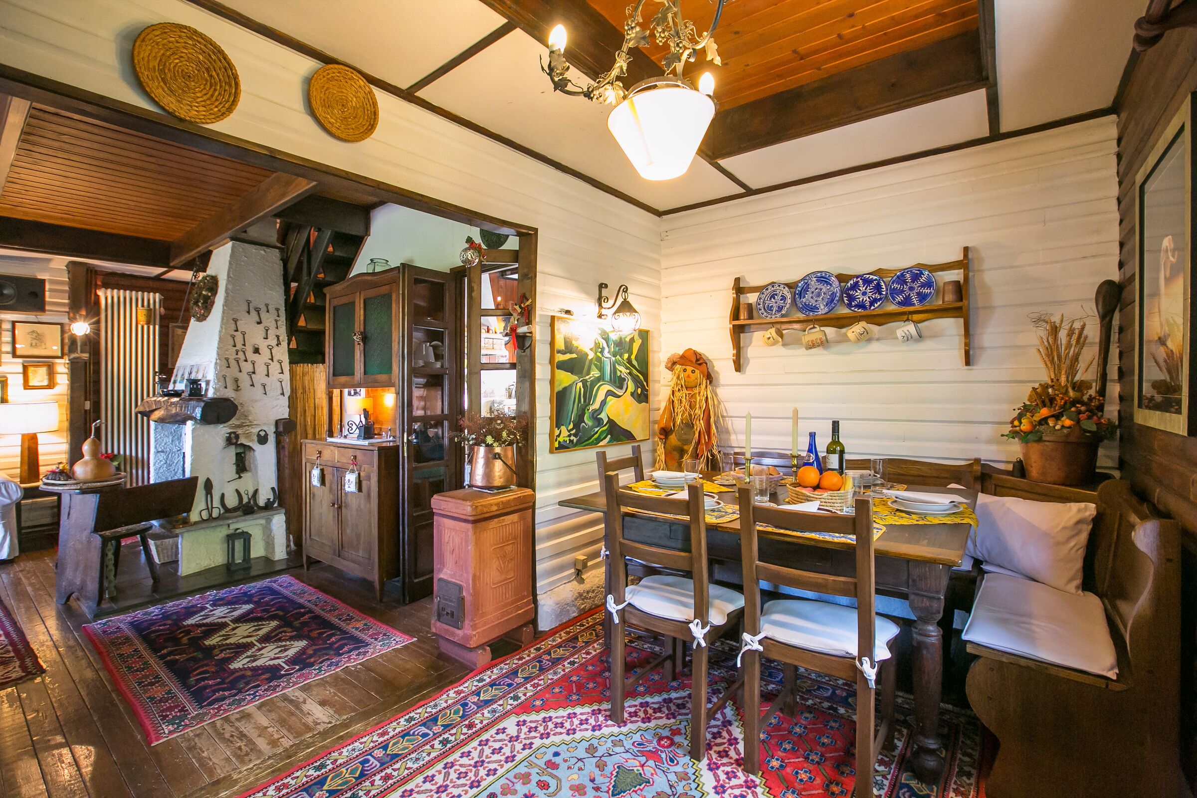 Family Chalet, Multiple Beds, Garden Area (Argegno Chalet) | Private kitchen | Fridge, microwave, oven, stovetop