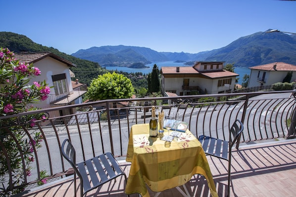 Family Apartment, Multiple Beds, 2 Bathrooms, Mountainside (Vista su Perledo) | Balcony
