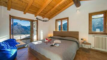 Vila família, 3 quartos, 2 banheiros, ao lado da montanha (Casa dei Galli) | 3 quartos, roupa de cama