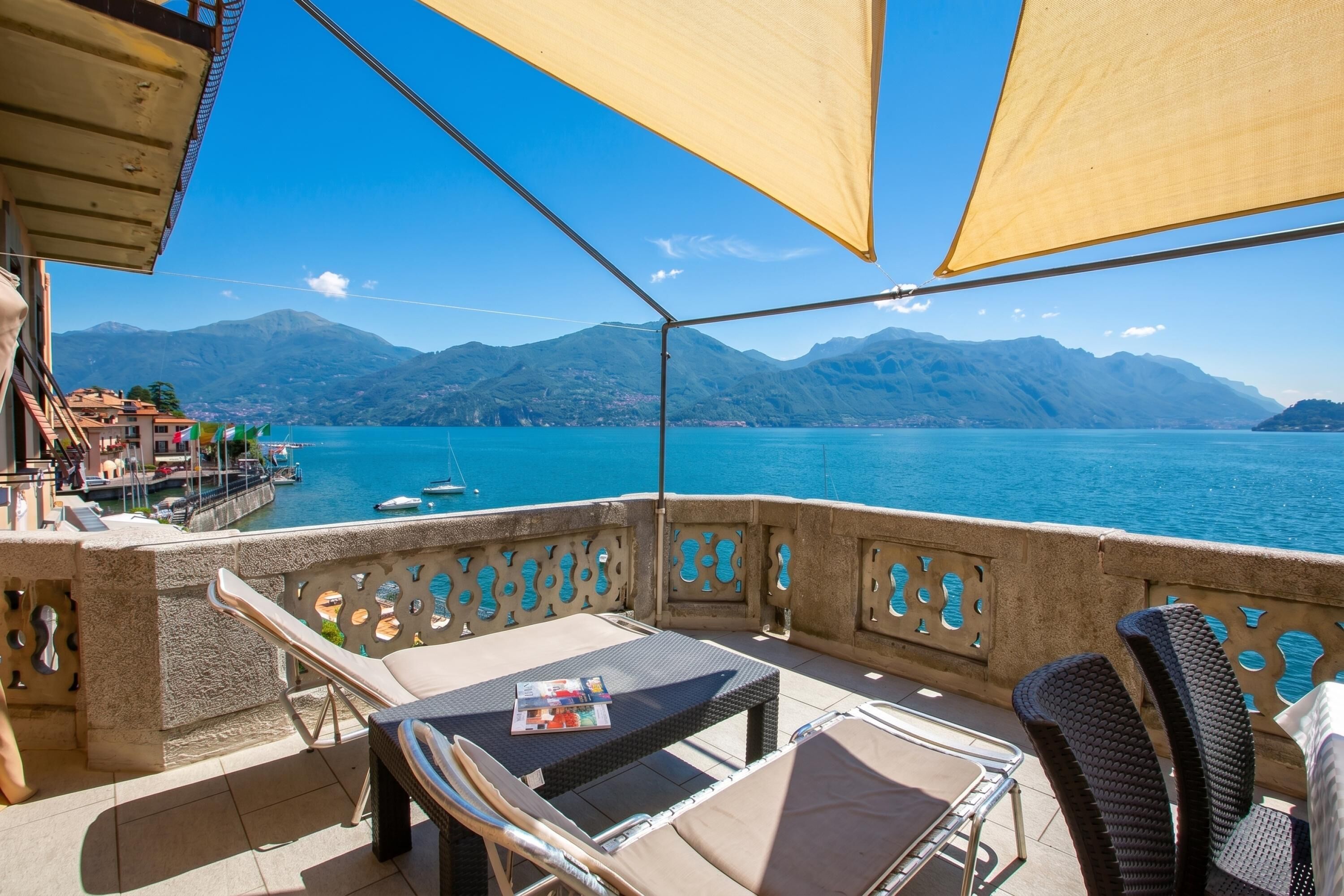 Appartement Familial, 3 chambres, 2 salles de bains, en bord de lac (Menaggio Tosca 3) | Terrasse/Patio
