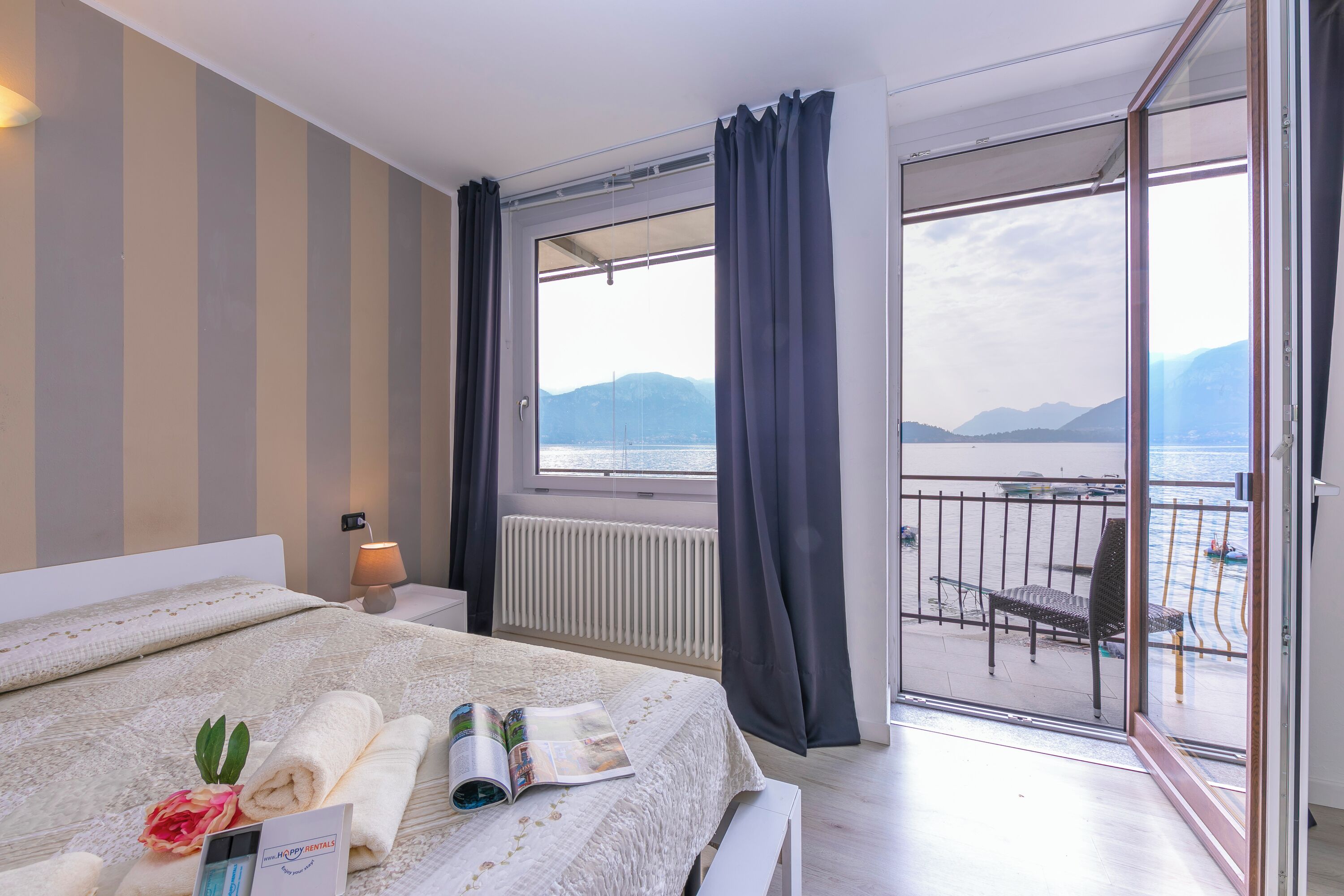 Family Apartment, Multiple Bedrooms, 2 Bathrooms, Lakeside (Menaggio Tosca 1) | 2 bedrooms, iron/ironing board, WiFi, bed sheets