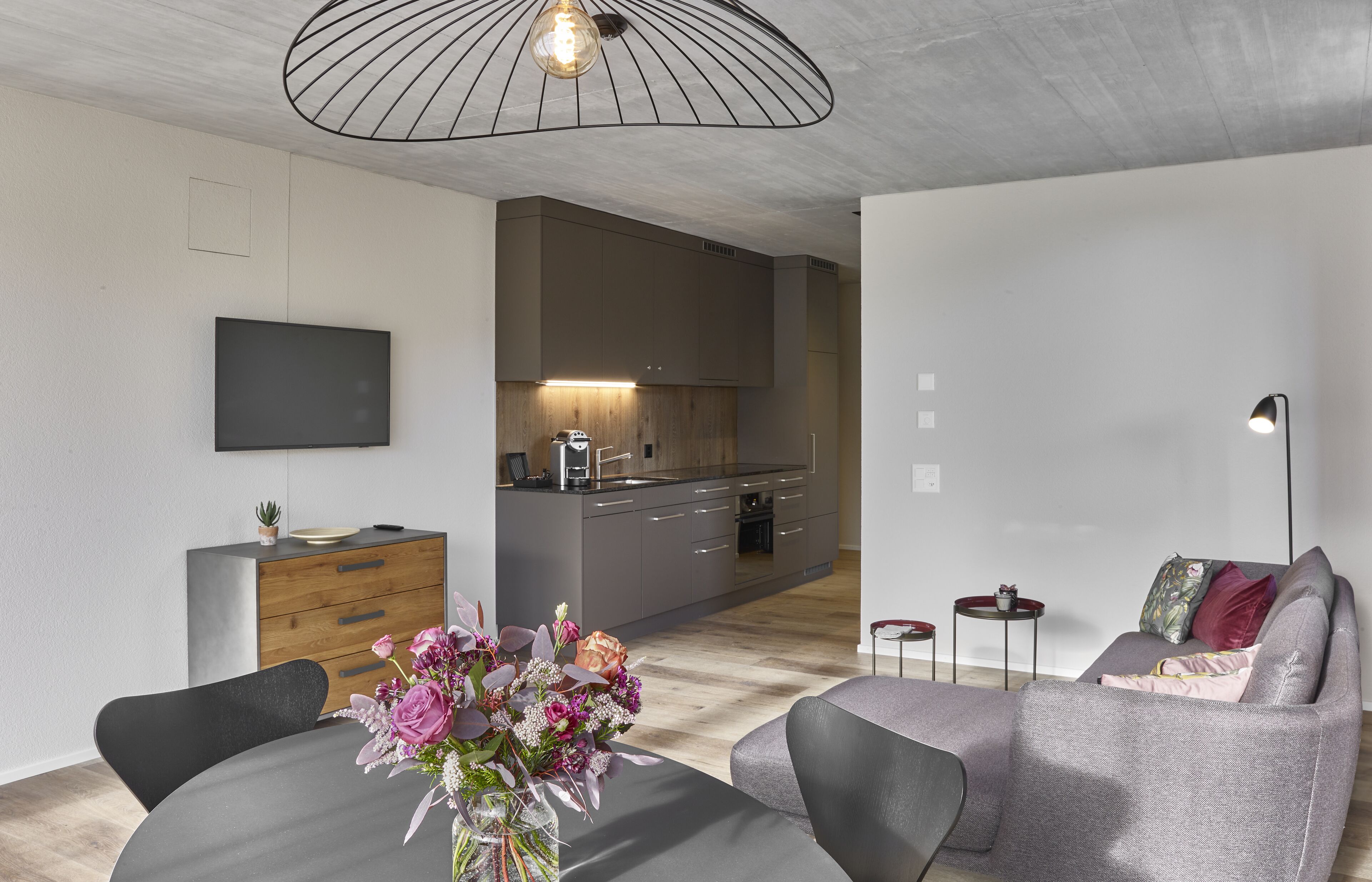 Standard Apartment, Balcony | Private kitchen | Fridge, oven, stovetop, espresso maker