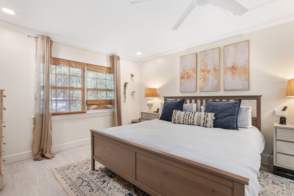 3 bedrooms, iron/ironing board, travel cot, WiFi