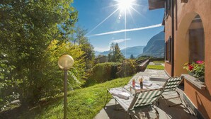 家庭公寓, 2 间卧室, 阳台, 山腰 (Menaggio Poggio Fiorito Loggetta) | 花园