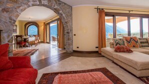 Family Villa, Multiple Bedrooms, Mountainside (Villa Isola Verde (Main Villa)) | Living area - Villa Isola Verde (Main Villa) (Valsolda)