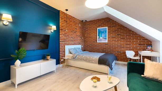 Comfort Studio Suite | Living area | Flat-screen TV - Loft B (Gdansk)