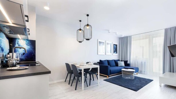 Interior - Seaside Apartment | 400 m to the Beach, Gym, Balcony (Kołobrzeg)
