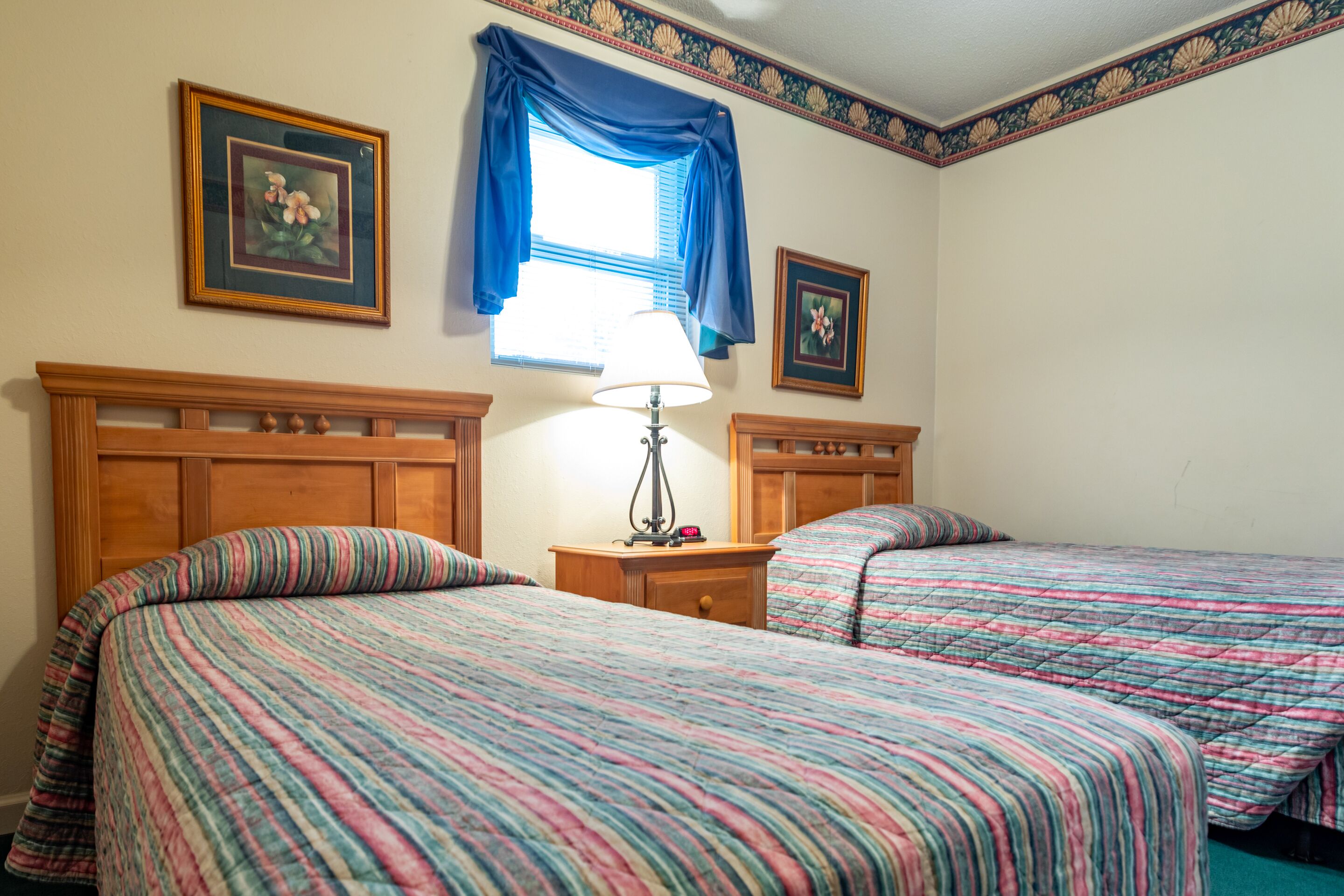 individually decorated, individually furnished, iron/ironing board