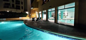 Indoor pool, outdoor pool