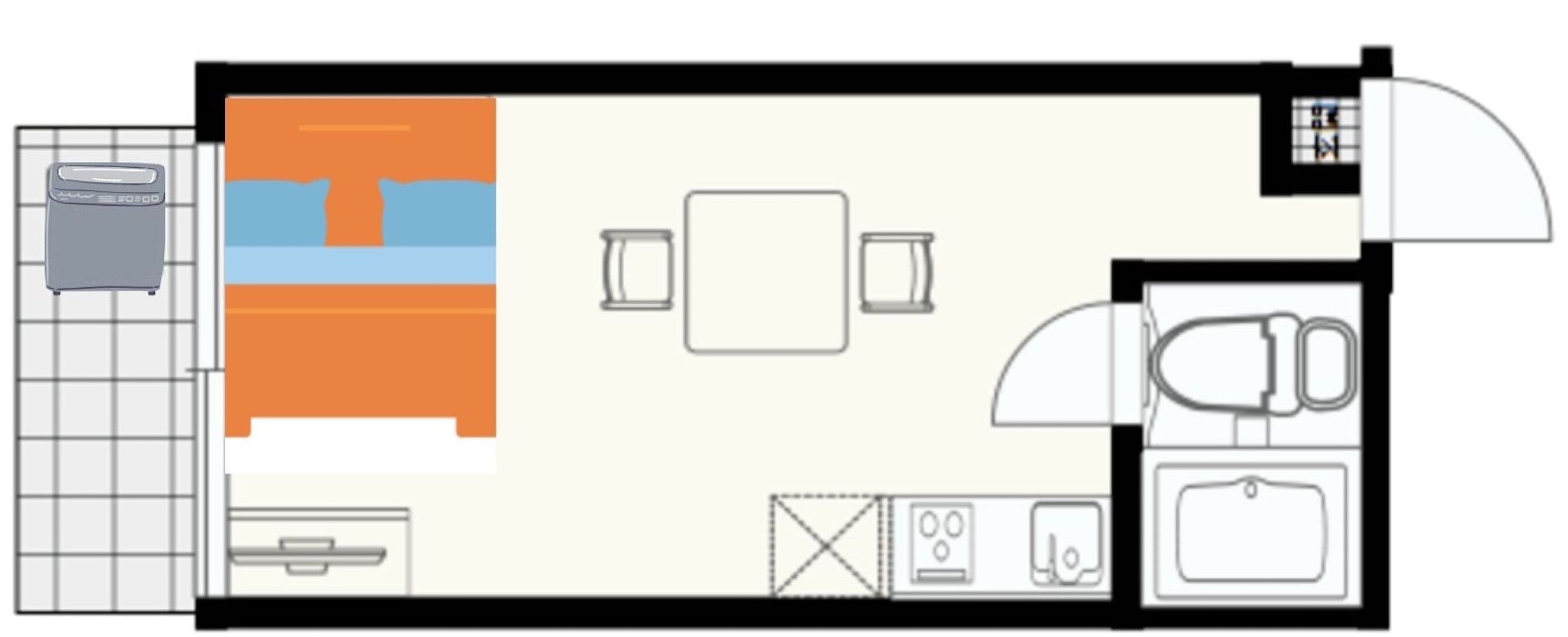 1 bedroom, desk, free WiFi, bed sheets