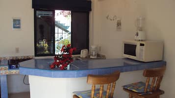 Room, 1 Bedroom, Smoking, Balcony | Private kitchen | Fridge, microwave, coffee/tea maker, toaster