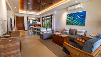 Villa, piscine privée, vue océan | Coin séjour