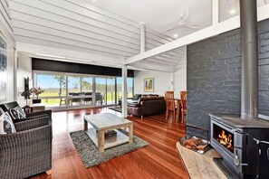 TV, fireplace - Ironbark Hill Estate (Pokolbin)