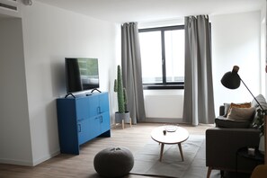 Premium Apartment, 1 Bedroom (incl. 75€ Cleaning Fee) | Living room