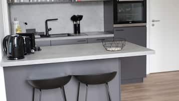 Apartemen Basic, 1 kamar tidur (incl. 75€ Cleaning Fee) | Dapur pribadi | Lemari es, microwave, oven, dan kompor