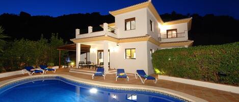 A heated pool