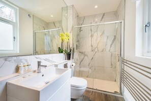 Apartment | Bathroom | Shower, towels, toilet paper