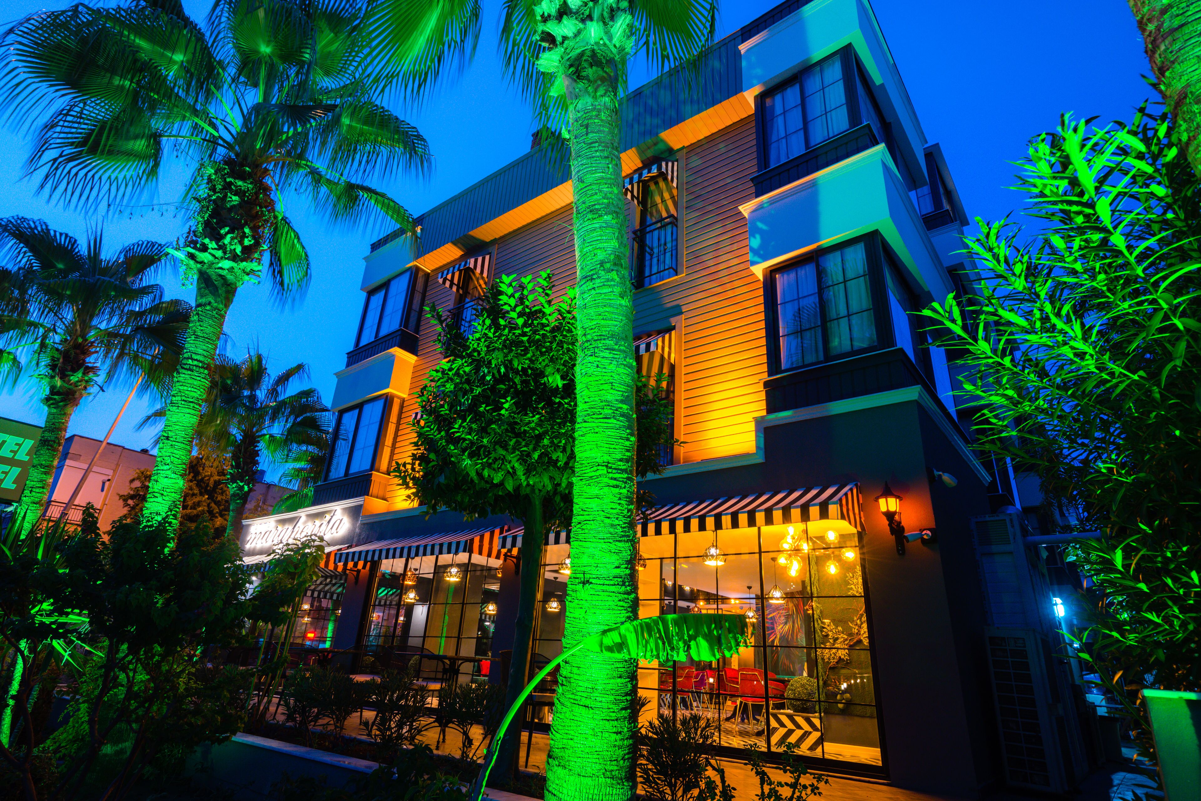 front of property – evening/night