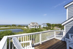 Terrace/patio - Calypso: Private Pool, Hot Tub, 6 Bedrooms (Corolla)