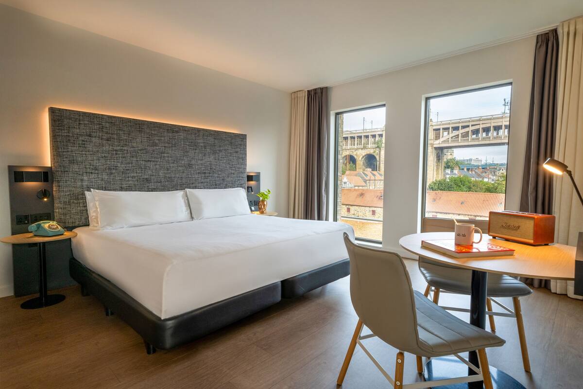 Literie de qualité supérieure, couette en duvet d'oie, minibar
