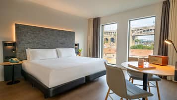 Literie de qualité supérieure, couette en duvet d'oie, minibar