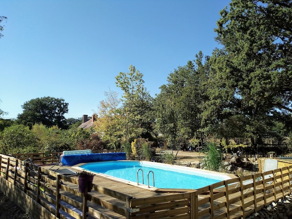 Piscine extérieure, piscine chauffée