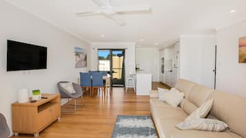 TV, videogiochi, lettore DVD, libri