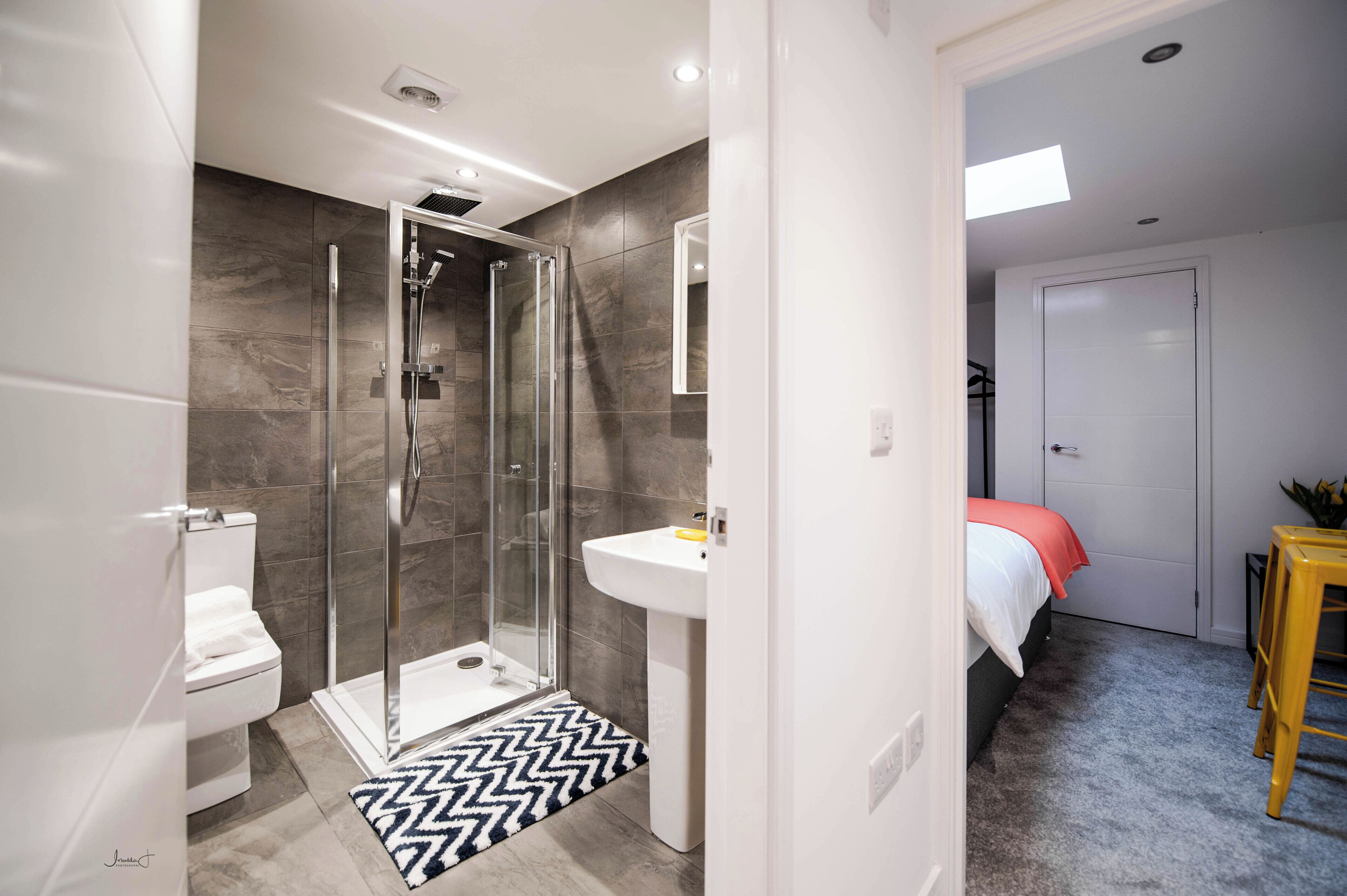 Shower, hair dryer