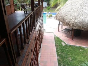 Uitzicht vanaf balkon