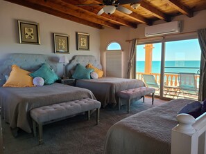 2 bedrooms, desk, free WiFi, bed sheets - Casa CORTEZ!  Private BEACHFRONT Home 2 Bdrm sleeps 7 in beds. (Puerto Peñasco)